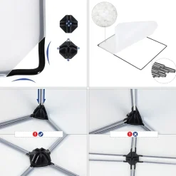 Fashion SONGMICS Portant tringle étagère