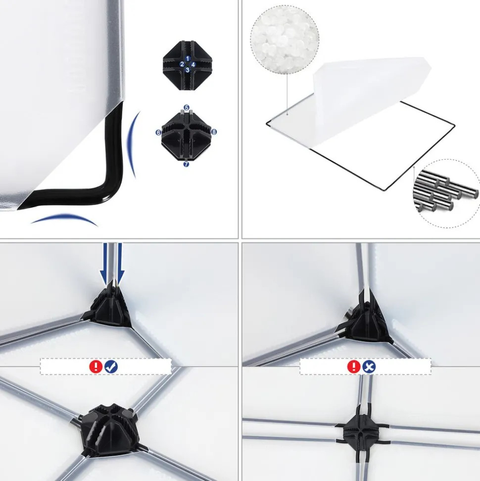 Fashion SONGMICS Portant tringle étagère