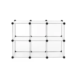 Fashion SONGMICS Portant tringle étagère