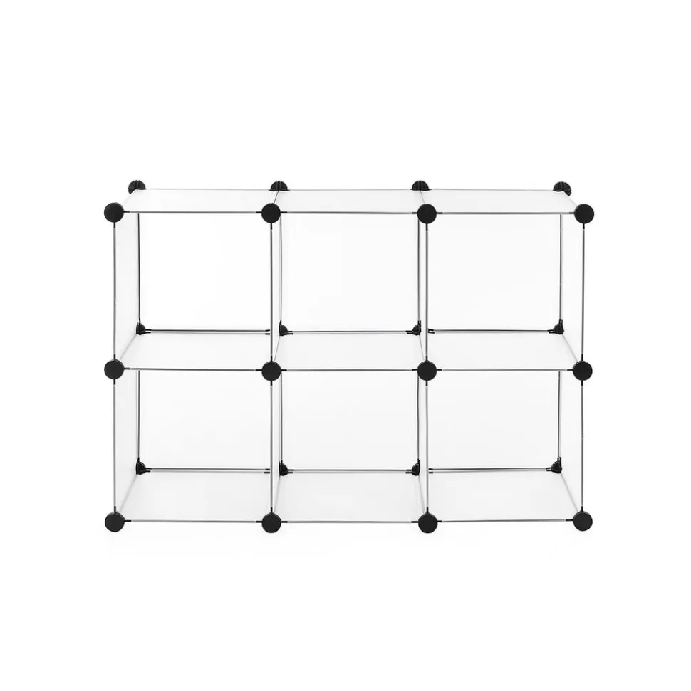 Fashion SONGMICS Portant tringle étagère