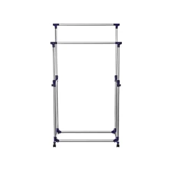 Store SONGMICS Portant vêtements 2 barres bleu