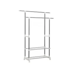 Store SONGMICS Portant vêtements 2 barres bleu