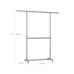 Flash Sale SONGMICS Portant vêtements ajustable