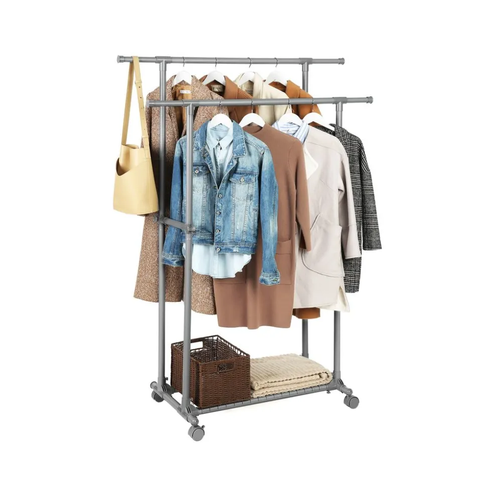 Fashion SONGMICS Portant vêtements Gris