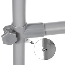 Fashion SONGMICS Portant vêtements Gris