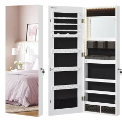 New SONGMICS Porte-bijoux en métal avec plateau doré