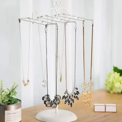 Cheap SONGMICS Porte-bijoux sur pied blanc