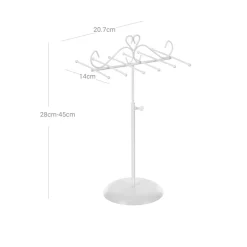 Cheap SONGMICS Porte-bijoux sur pied blanc