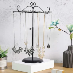 Cheap SONGMICS Porte-bijoux sur pied blanc