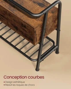 Hot SONGMICS Porte-chaussures réglable à 8 niveaux jusqu’à 48 paires noir d’encre