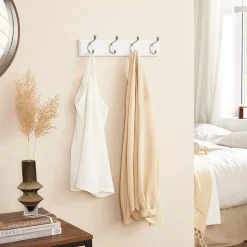 Hot SONGMICS Porte-manteau 4 crochets