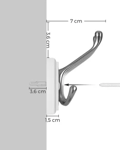 Online SONGMICS Porte-manteau 4 crochets