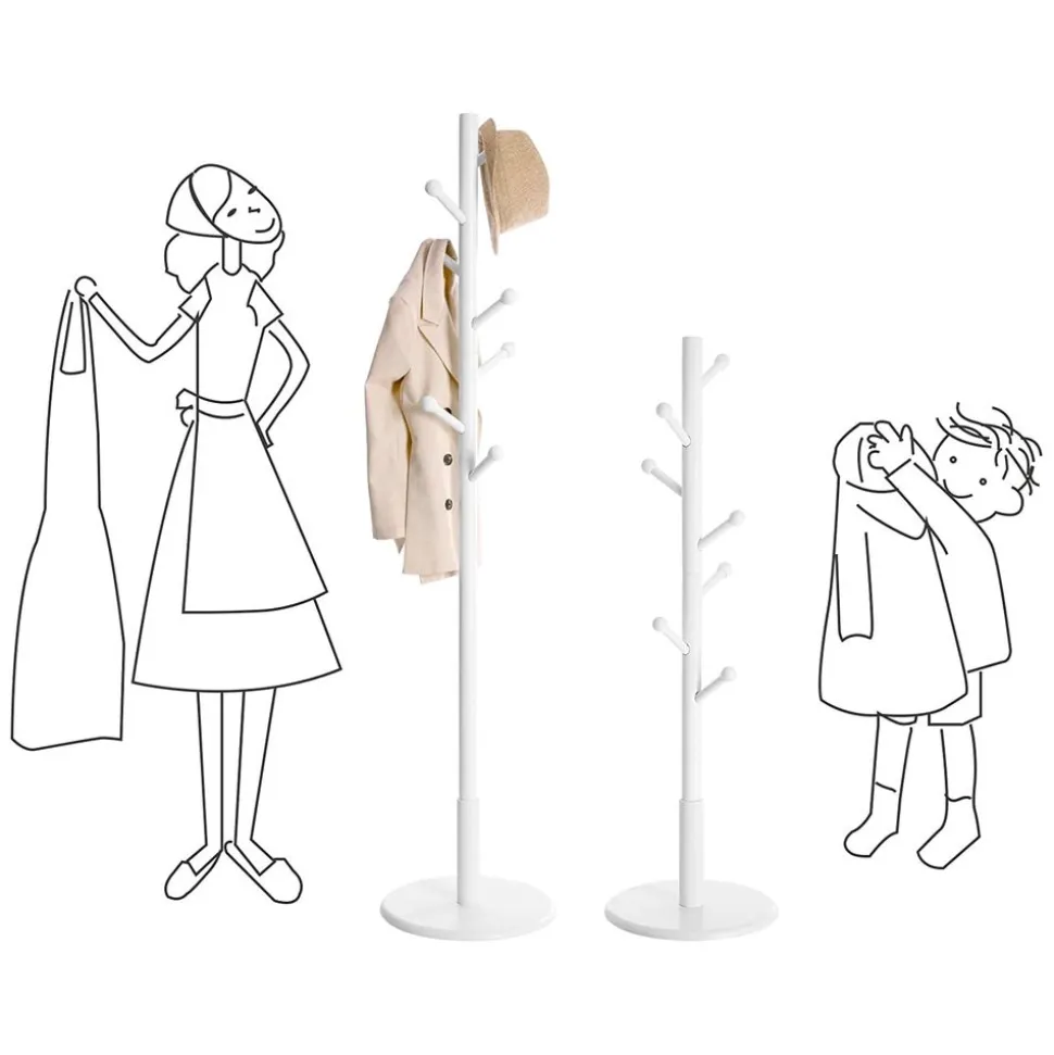 Sale SONGMICS Portemanteau arbre Blanc