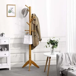 Outlet SONGMICS Portemanteau arbre chêne ChêNe Doré