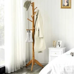 Outlet SONGMICS Portemanteau arbre chêne ChêNe Doré