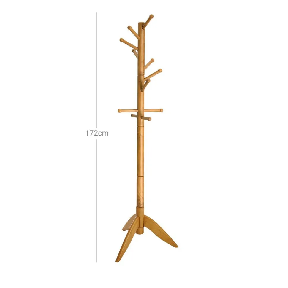 Outlet SONGMICS Portemanteau arbre chêne ChêNe Doré