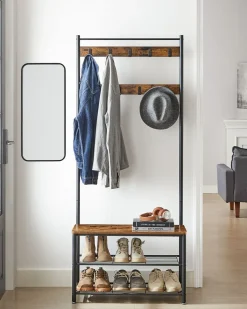 Flash Sale SONGMICS Portemanteau banc industriel