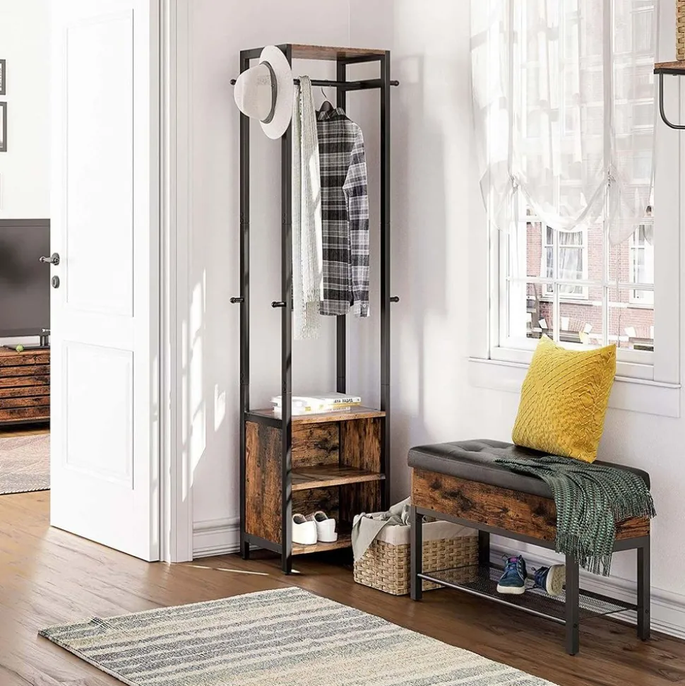 Best SONGMICS Portemanteau carré industriel