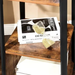 Online SONGMICS Portemanteau échelle industriel Marron Rustique