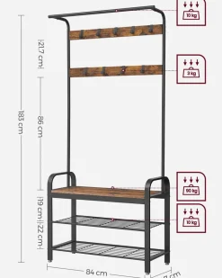 Store SONGMICS Porte-manteau 3-en-1