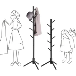 Shop SONGMICS Portemanteau en bois massif