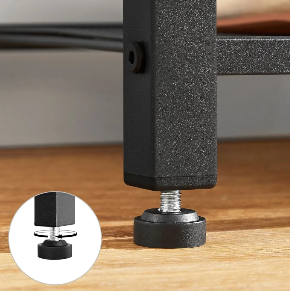 Sale SONGMICS Portemanteau industriel Brun Vintage Noir