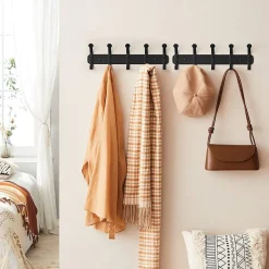 New SONGMICS Porte-manteau mural blanc