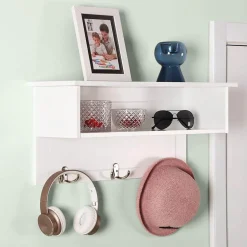 Store SONGMICS Portemanteau mural Blanc