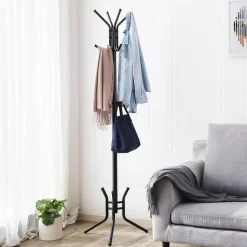 Sale SONGMICS Portemanteau sur pieds métal Noir