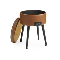 Best Sale SONGMICS Portemanteau sur roulettes marron rustique et noir d'encre