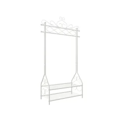 Best SONGMICS Portemanteau étagère beige Blanc