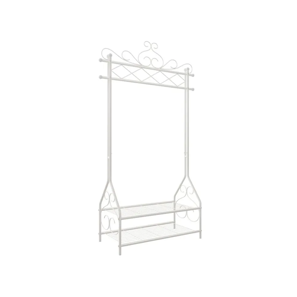 Best SONGMICS Portemanteau étagère beige Blanc