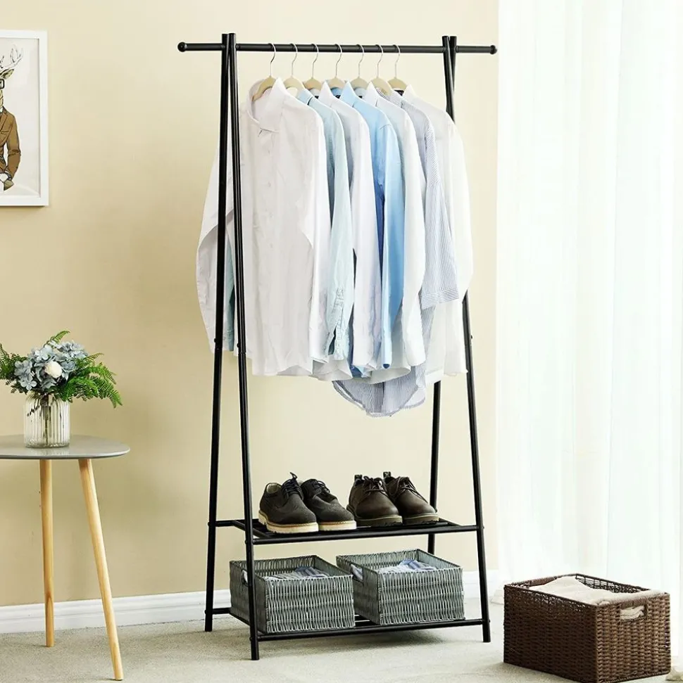 New SONGMICS Portemanteau étagère crème