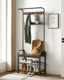 Store SONGMICS Portemanteau étagère industriel