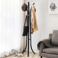 Cheap SONGMICS Porte-manteaux 3 pieds blanc