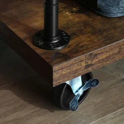 Best Sale SONGMICS Porte-manteaux mobile industriel Marron Rustique