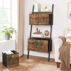 Best Sale SONGMICS Porte-manteaux mural Marron Rustique + Noir