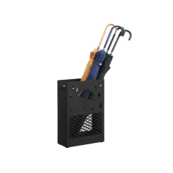 Fashion SONGMICS Porte-parapluies ajouré Noir