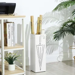 Hot SONGMICS Porte-parapluies Blanc