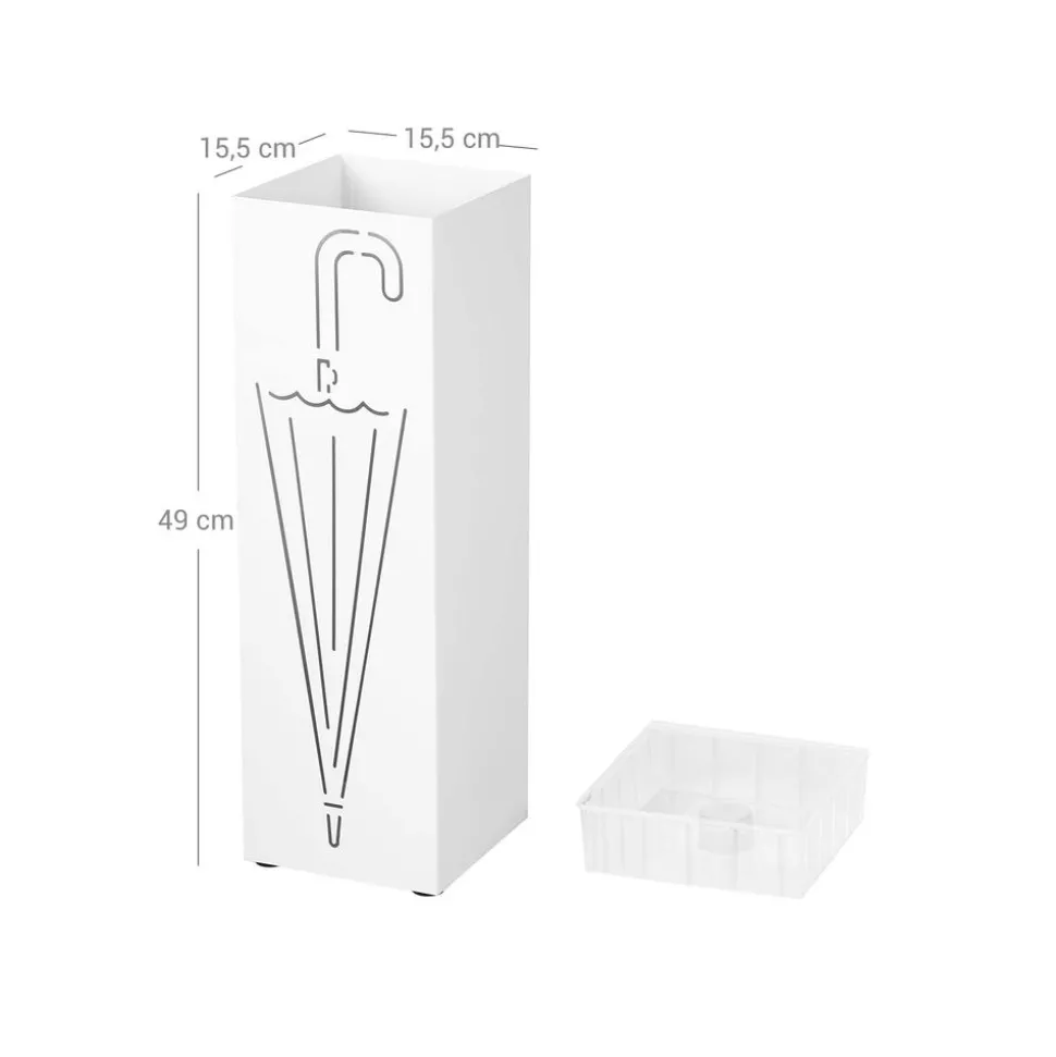 Hot SONGMICS Porte-parapluies Blanc