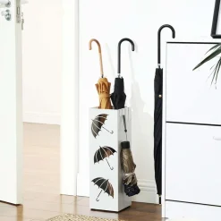 Store SONGMICS Porte-parapluies Blanc