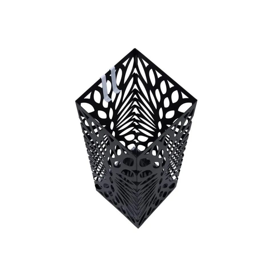 Discount SONGMICS Porte-parapluies carré noir