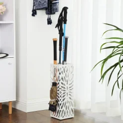 Discount SONGMICS Porte-parapluies carré noir