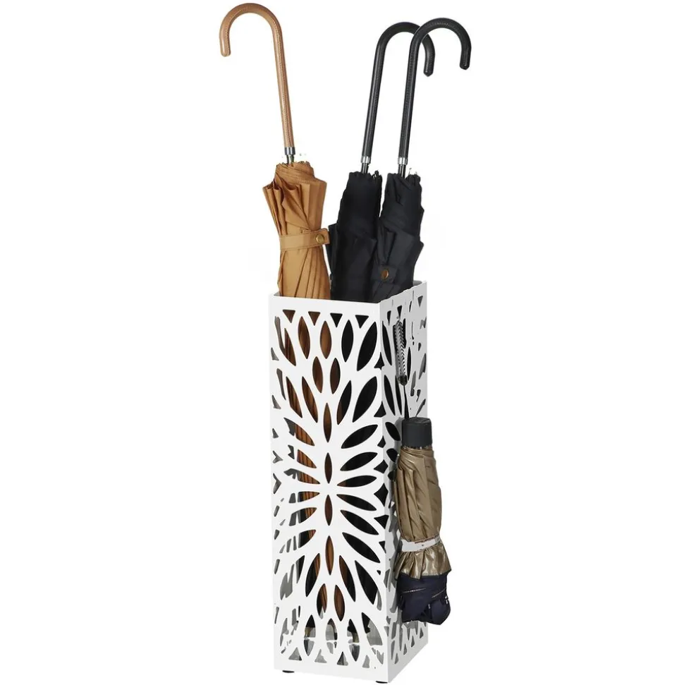 Discount SONGMICS Porte-parapluies carré noir