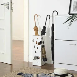 New SONGMICS Porte-parapluies gouttes blanc