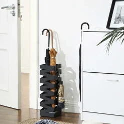 Sale SONGMICS Porte-parapluies zigzag blanc