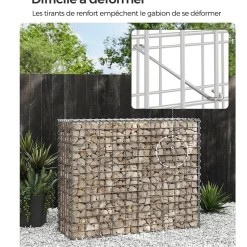 Online SONGMICS Portillon de jardin en acier galvanisé