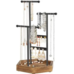 Outlet SONGMICS Portique à bijoux blanc