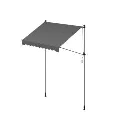 Clearance SONGMICS Poteau fixation store Noir