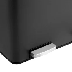 Sale SONGMICS Poubelle 2 x 24L noir